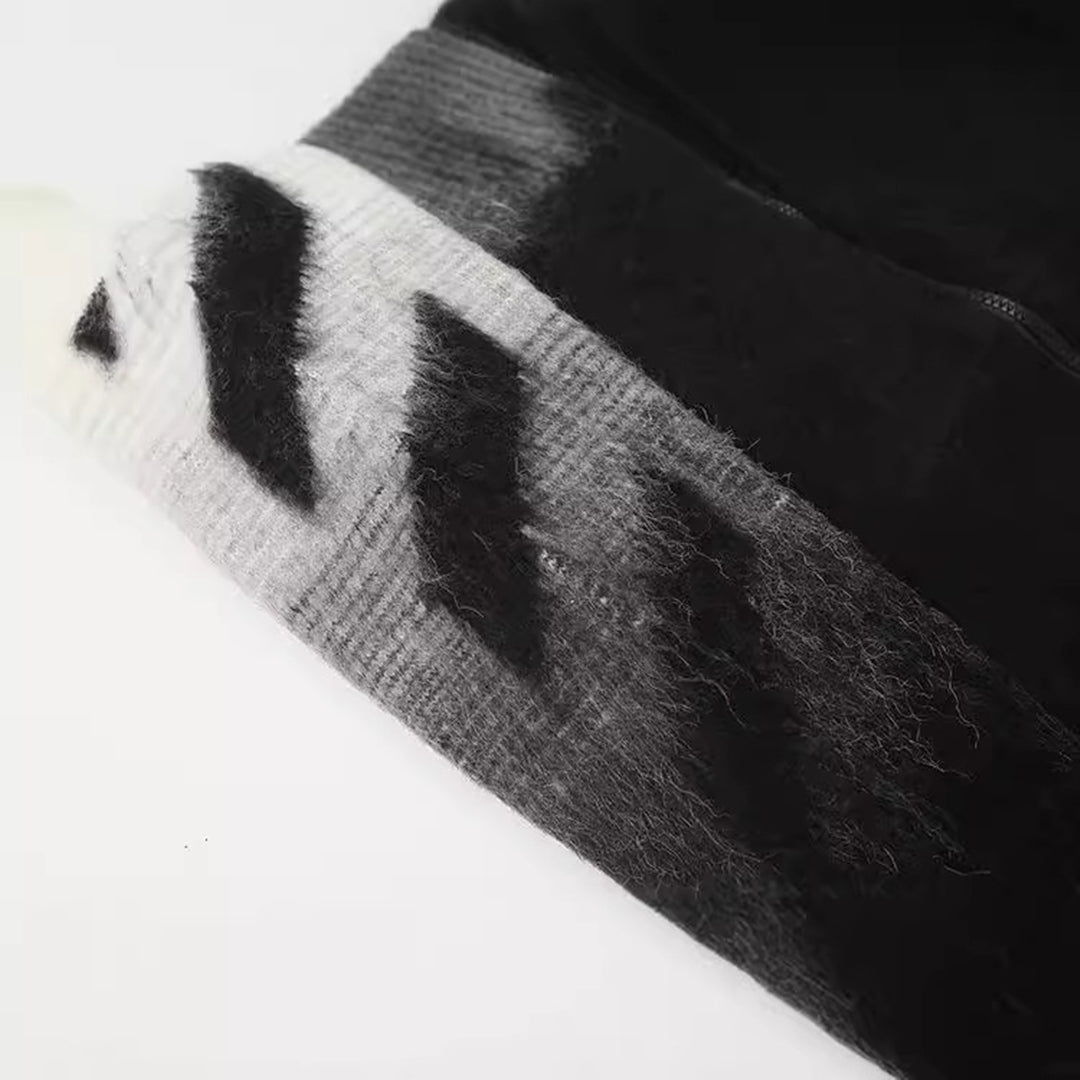 OFF Gradient Sweater Coat