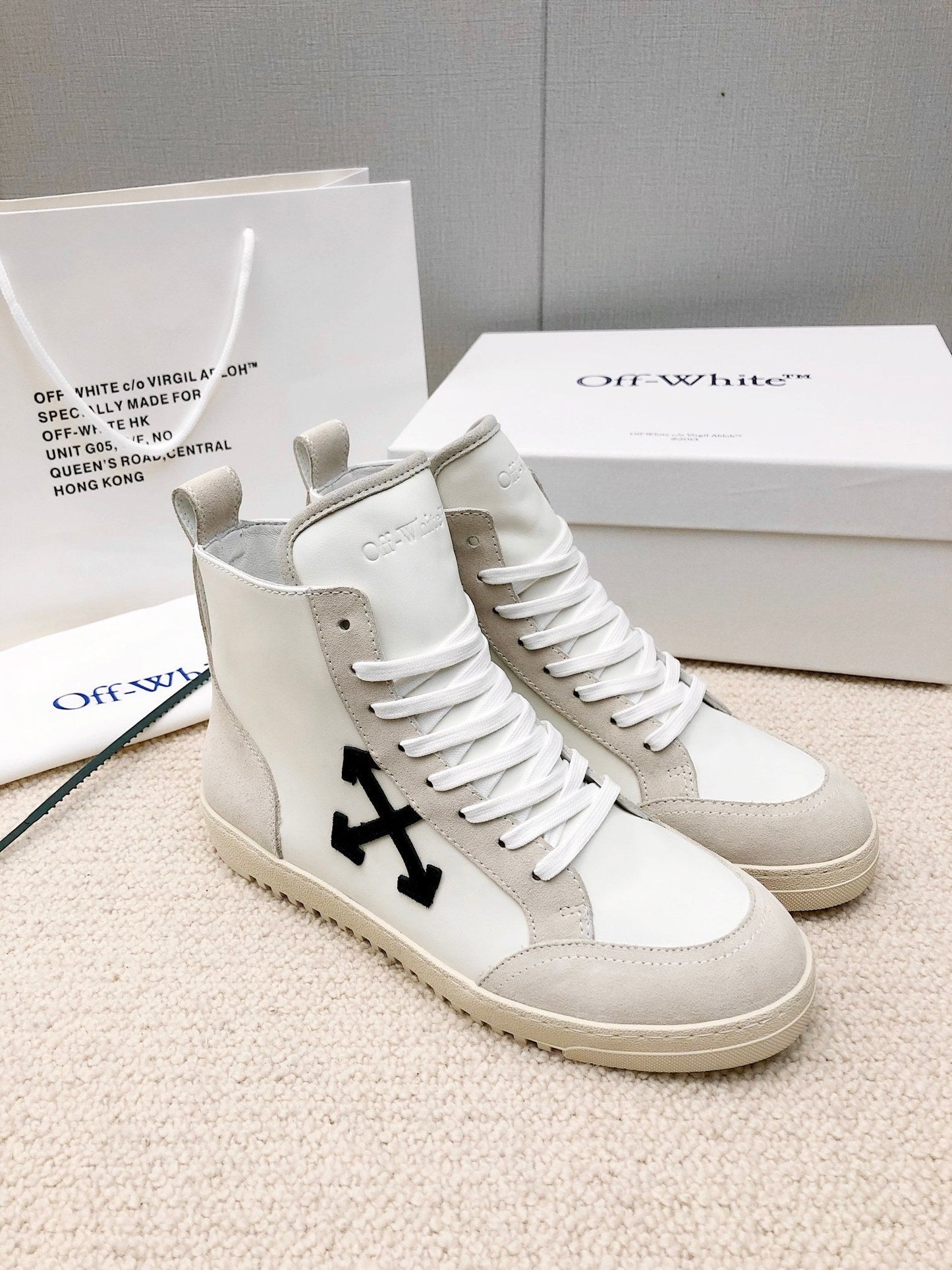 Off  Unisex High-Top Casual Shoes