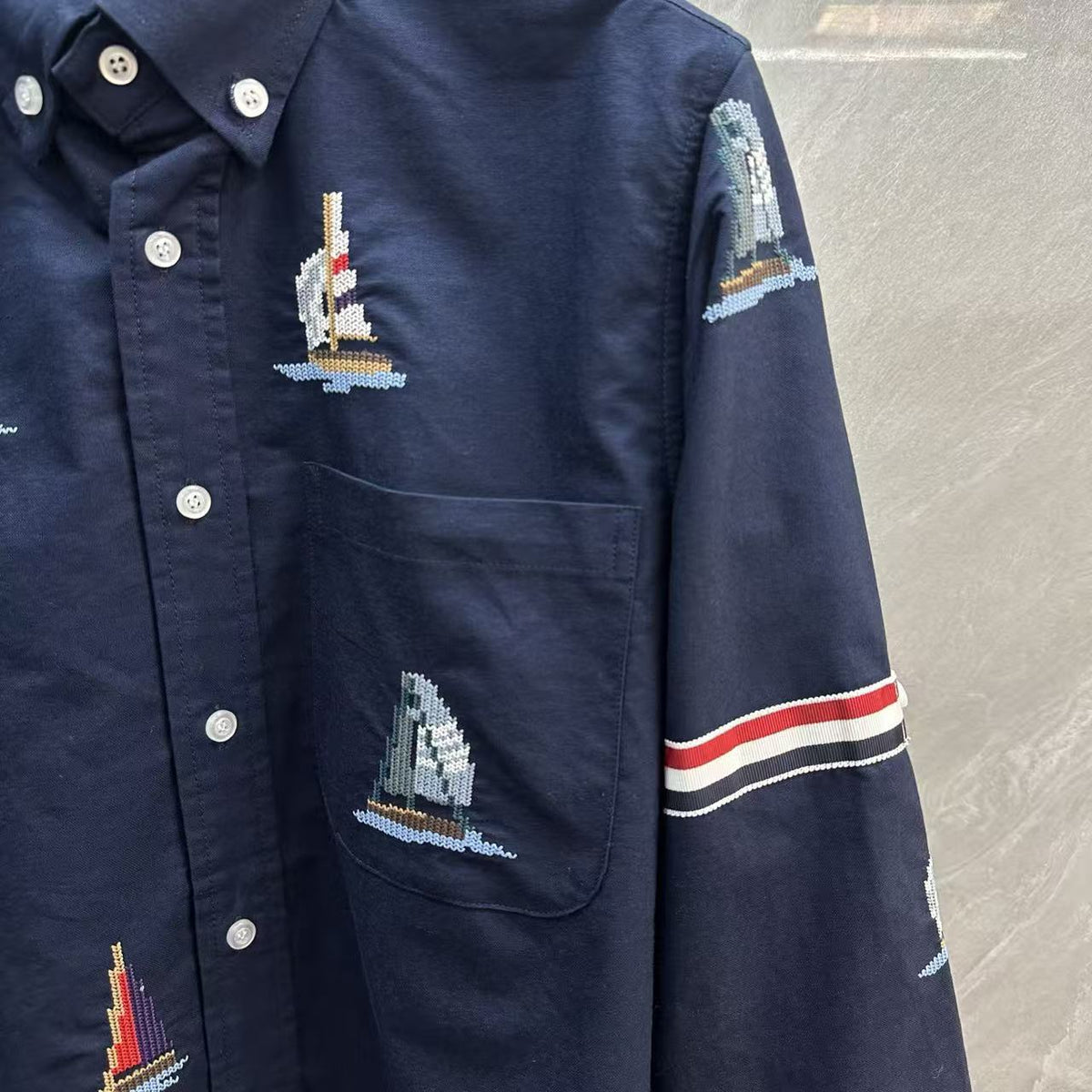business embroidered shirt