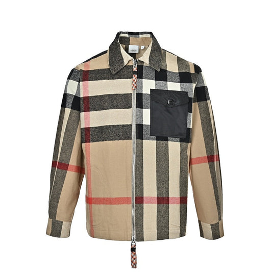 Burberry Plaid Shirt Jacket