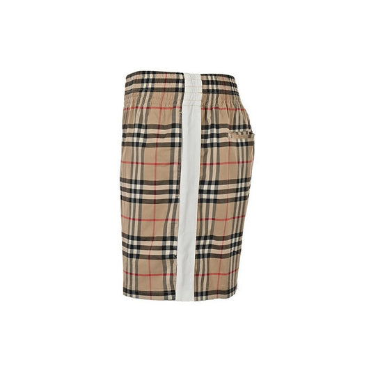 Burberry Webbing-detail plaid shorts