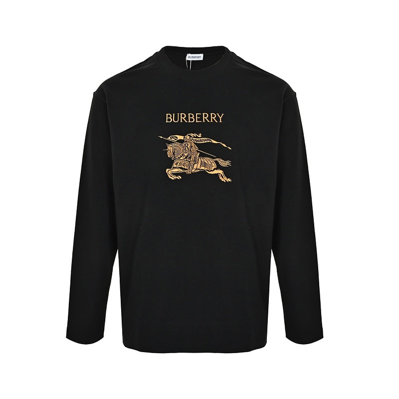 Burberry Embroidered Long-Sleeve Top