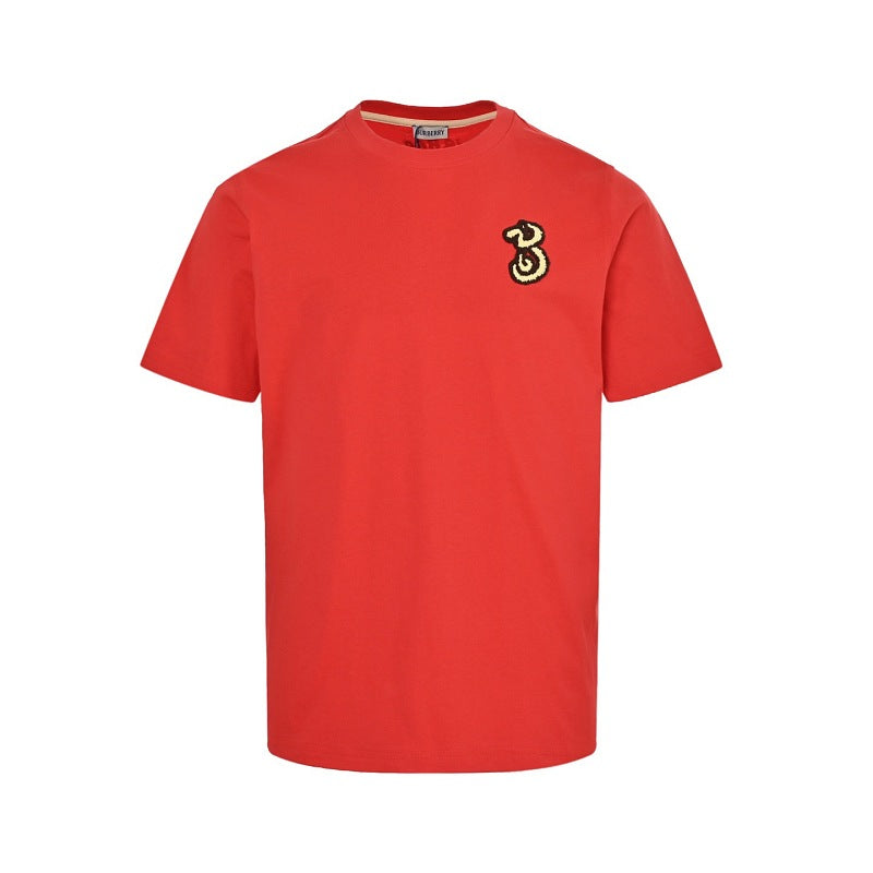 Burberry Embroidered Short-Sleeve T-Shirt