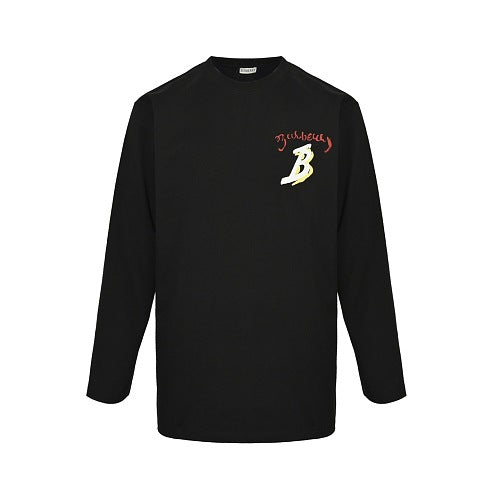 Burberry Embroidered Long-Sleeve T-Shirt