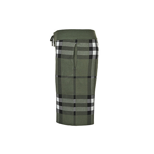 Burberry Large-Check Knit Shorts