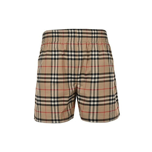 Burberry Webbing-detail plaid shorts