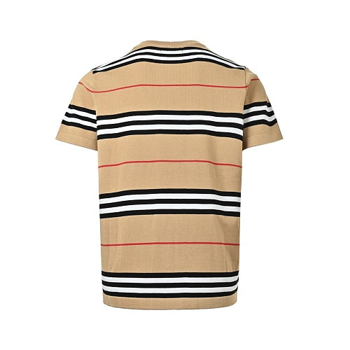 Burberry Striped Short-Sleeve Knit T-Shirt