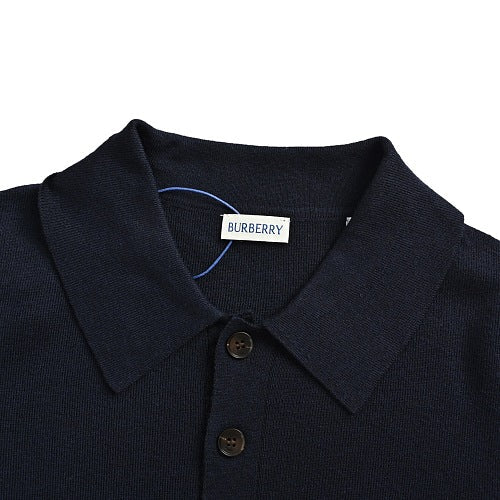 Burberry Short-Sleeve Knitted Polo Shirt