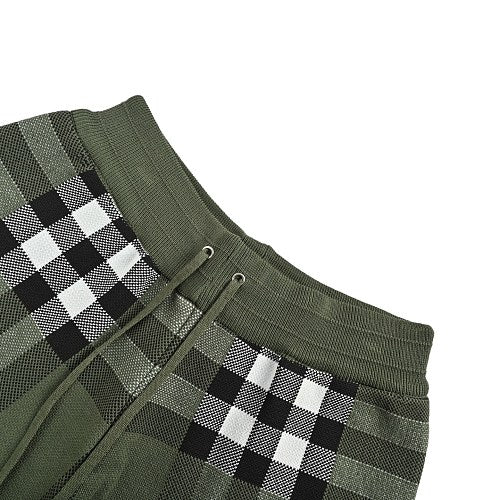 Burberry Large-Check Knit Shorts