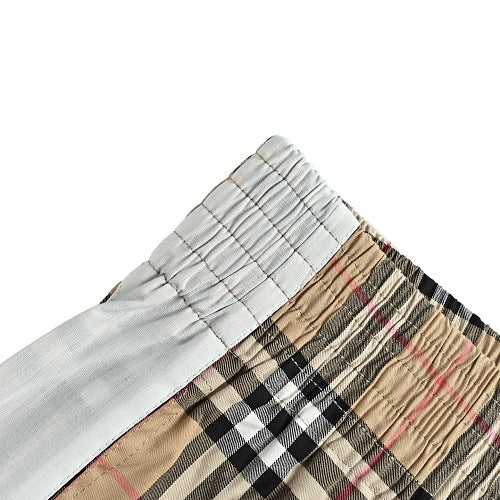Burberry Checked Cotton Trousers