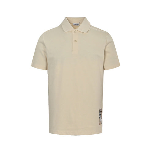 Burberry Short-Sleeve Polo T-Shirt with Patch Detail