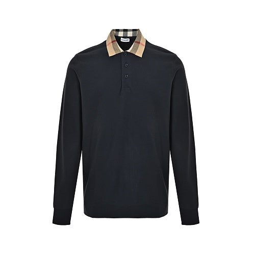 Burberry Long-sleeve polo shirt with collar