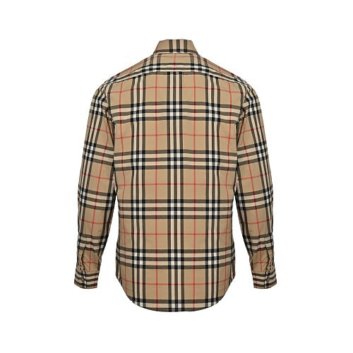 Burberry Patch-Detail Plaid Shirt
