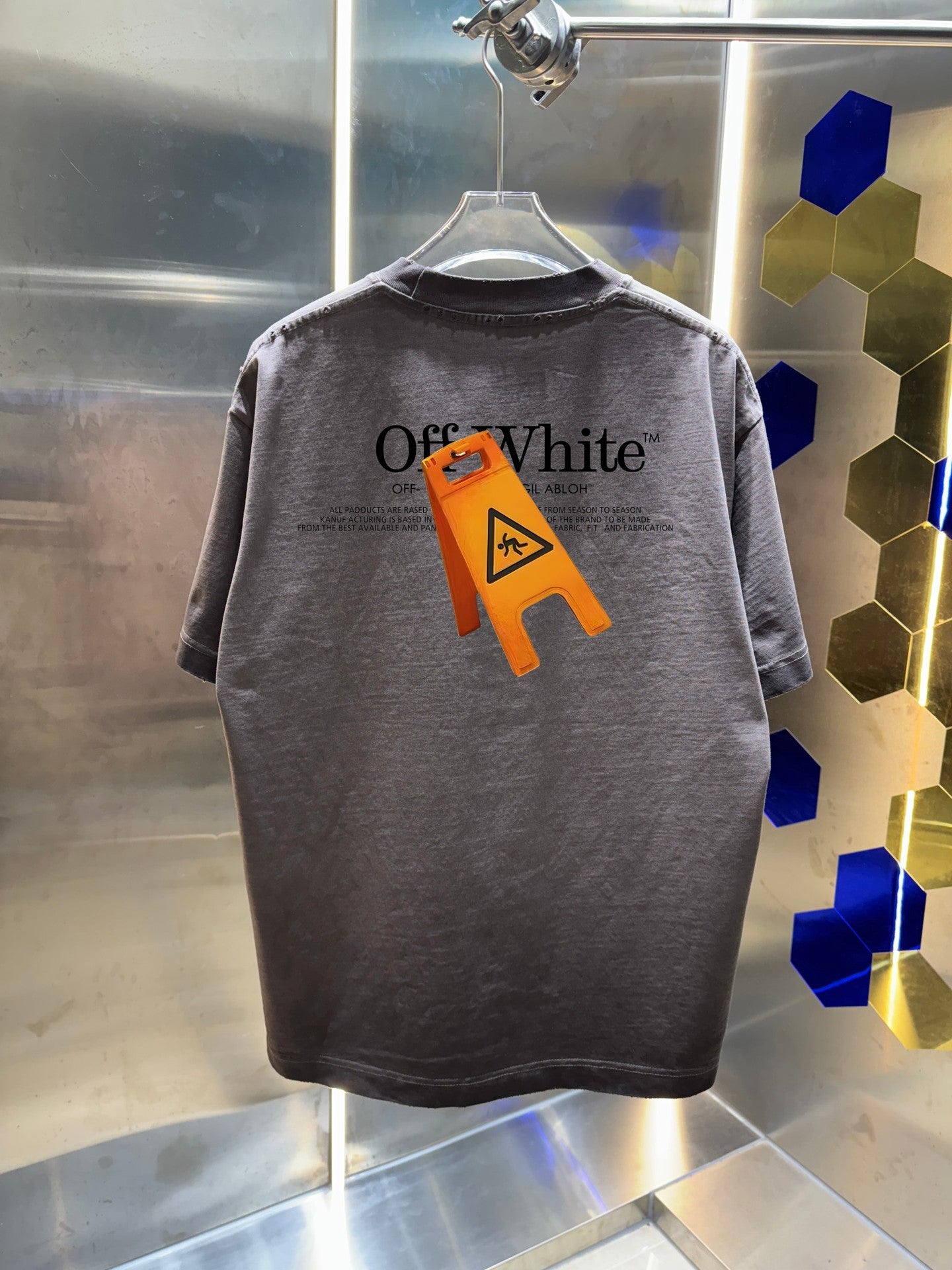 OFF  Distressed graphic T-shirt