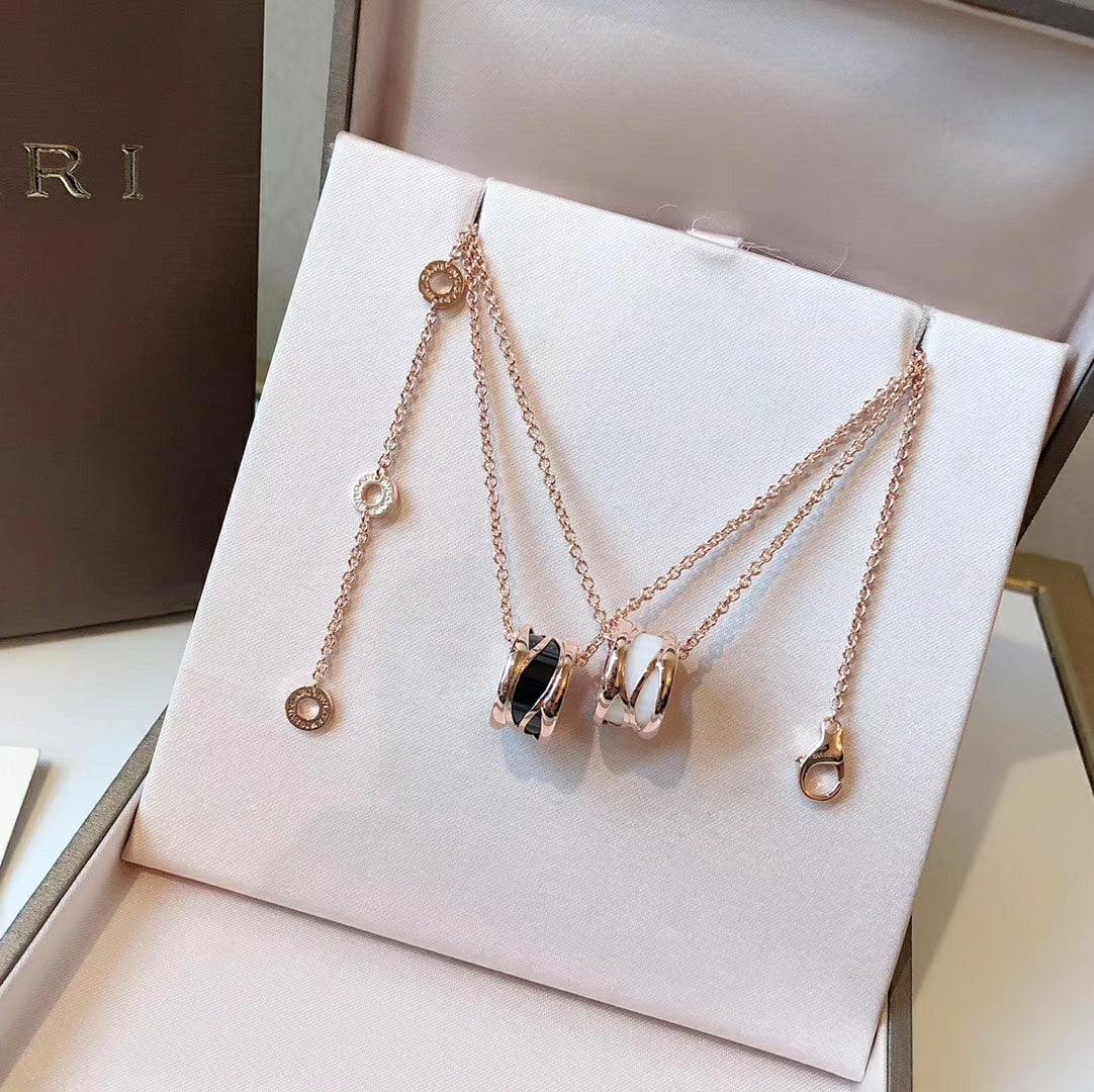 BVLGARI 925 Silver Gold-Plated Necklace