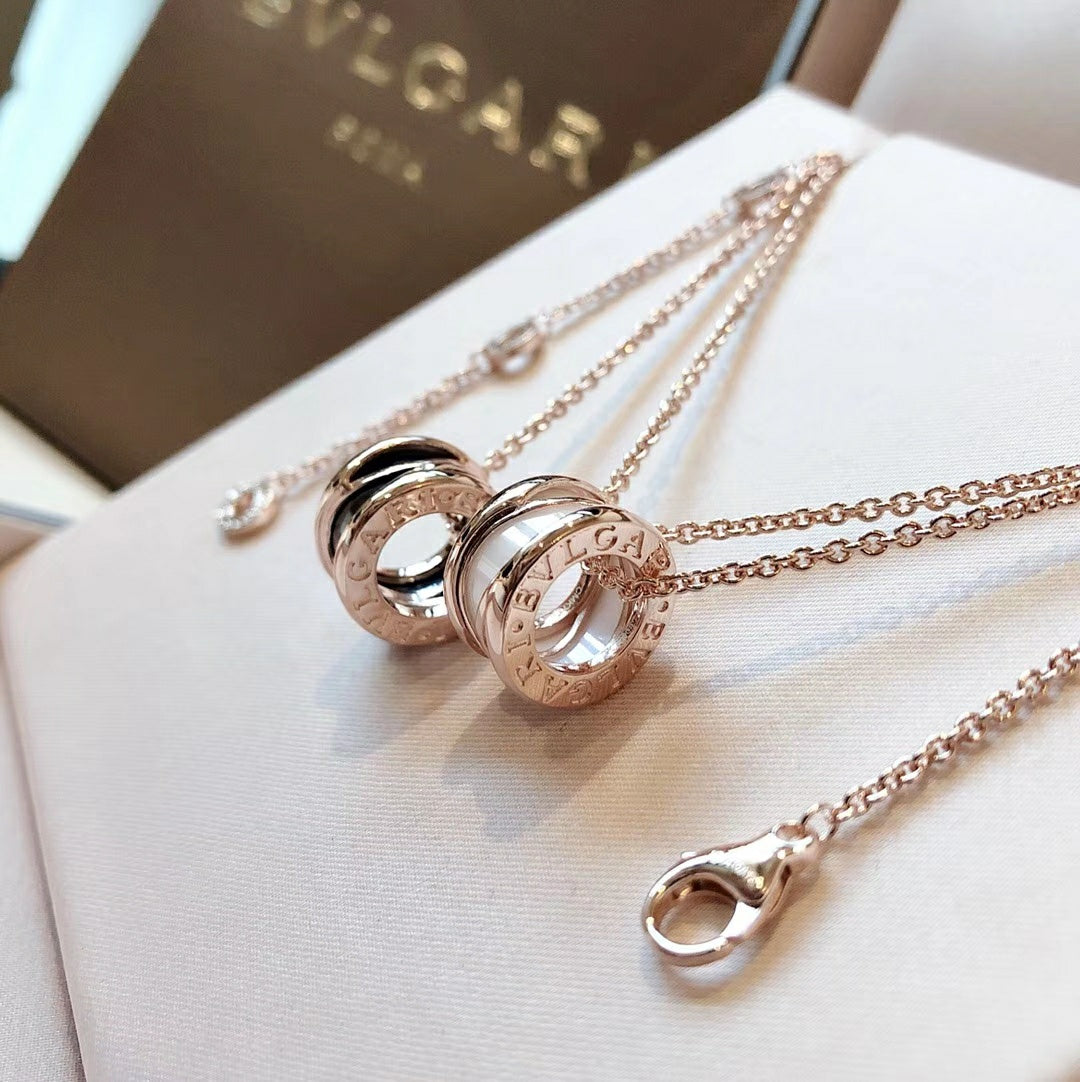 BVLGARI 925 Silver Gold-Plated Necklace