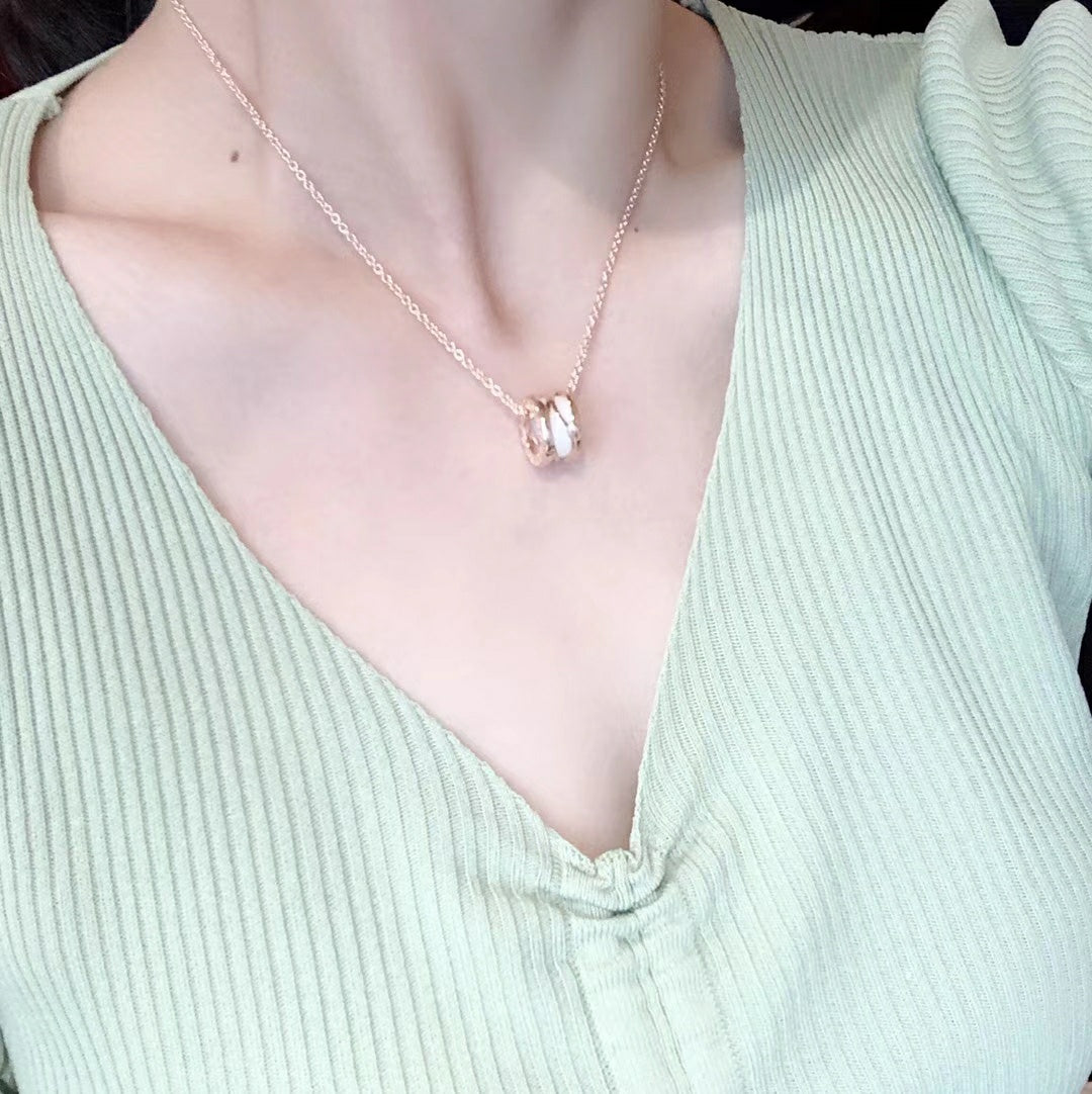 BVLGARI 925 Silver Gold-Plated Necklace