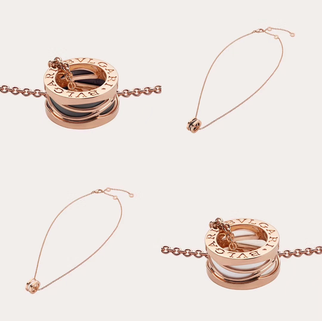 BVLGARI 925 Silver Gold-Plated Necklace