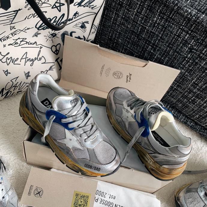 Golden Goose Vintage Distressed Sneakers #252
