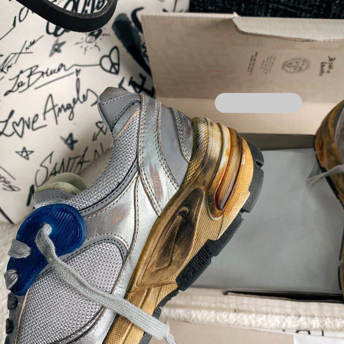 Golden Goose Vintage Distressed Sneakers #252