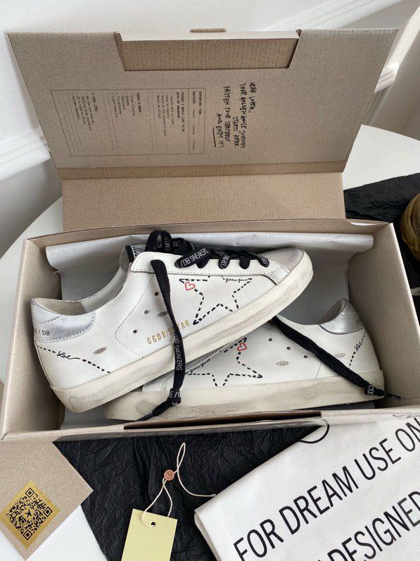 Golden Goose Vintage Distressed Sneakers #082