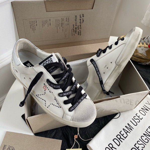 Golden Goose Vintage Distressed Sneakers #082