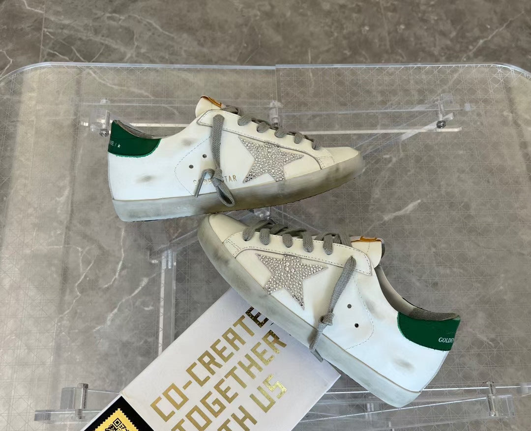 Golden Goose Vintage Distressed Sneakers #322