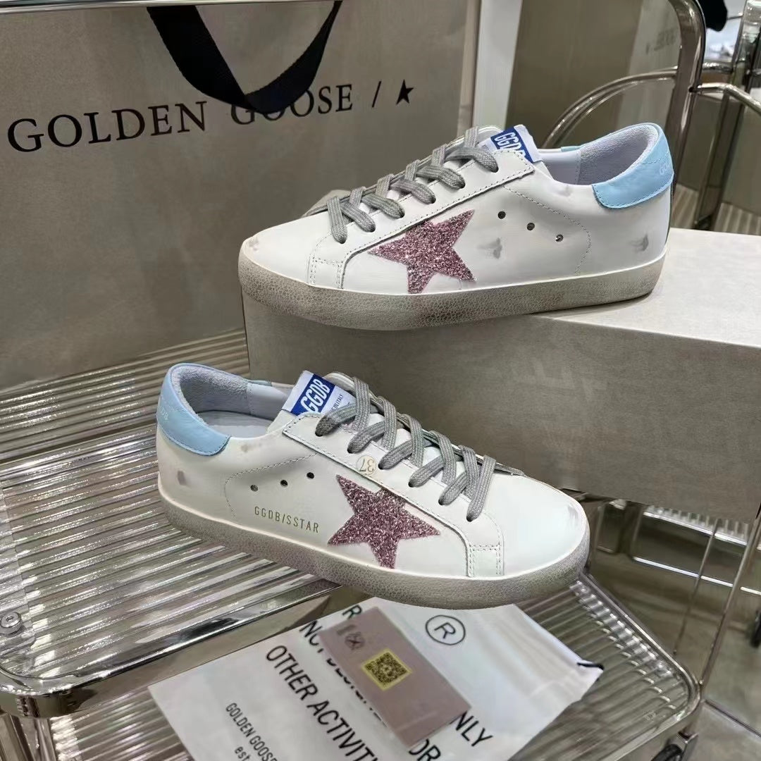Golden Goose Vintage Distressed Sneakers #324