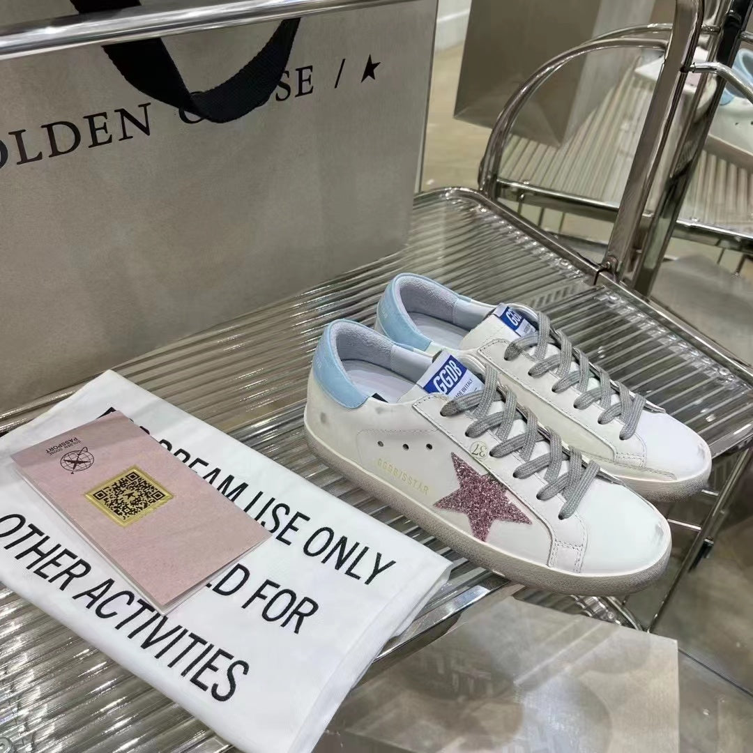 Golden Goose Vintage Distressed Sneakers #324