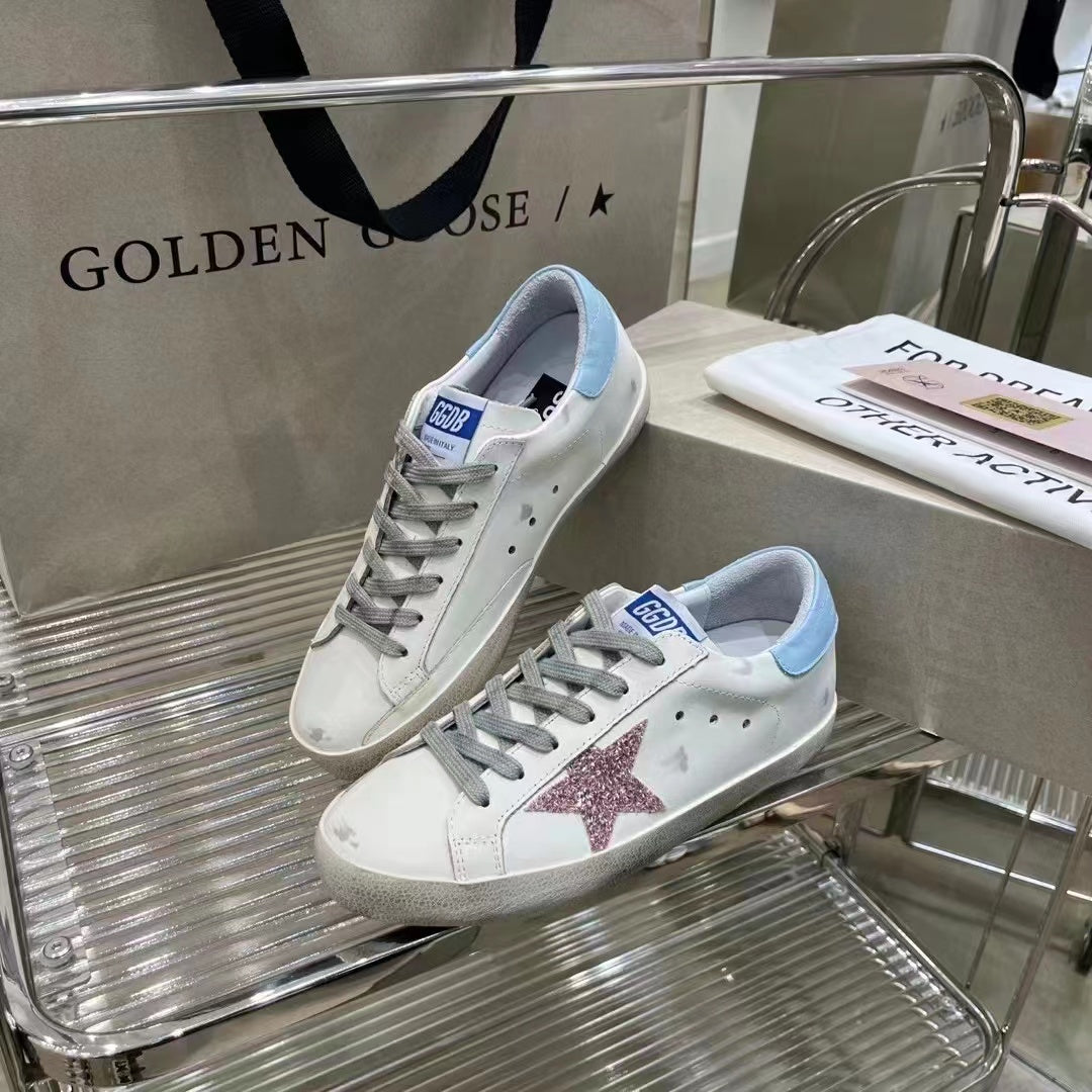 Golden Goose Vintage Distressed Sneakers #324