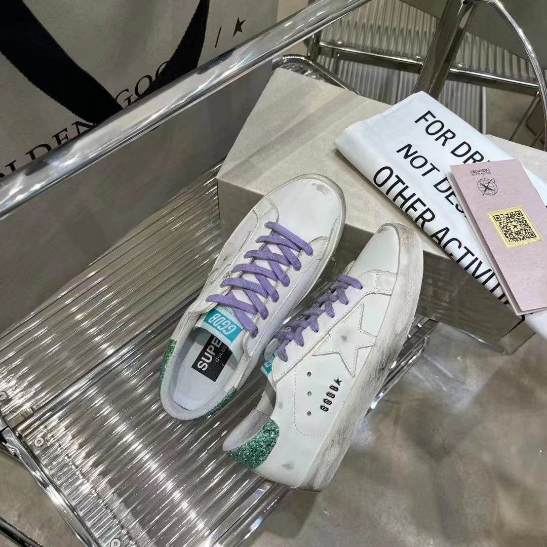 Golden Goose Vintage Distressed Sneakers #325