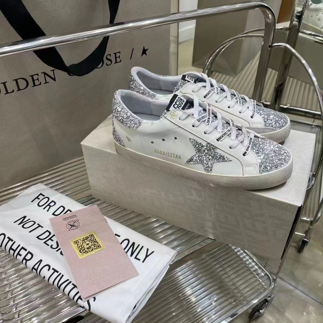 Golden Goose Vintage Distressed Sneakers #321