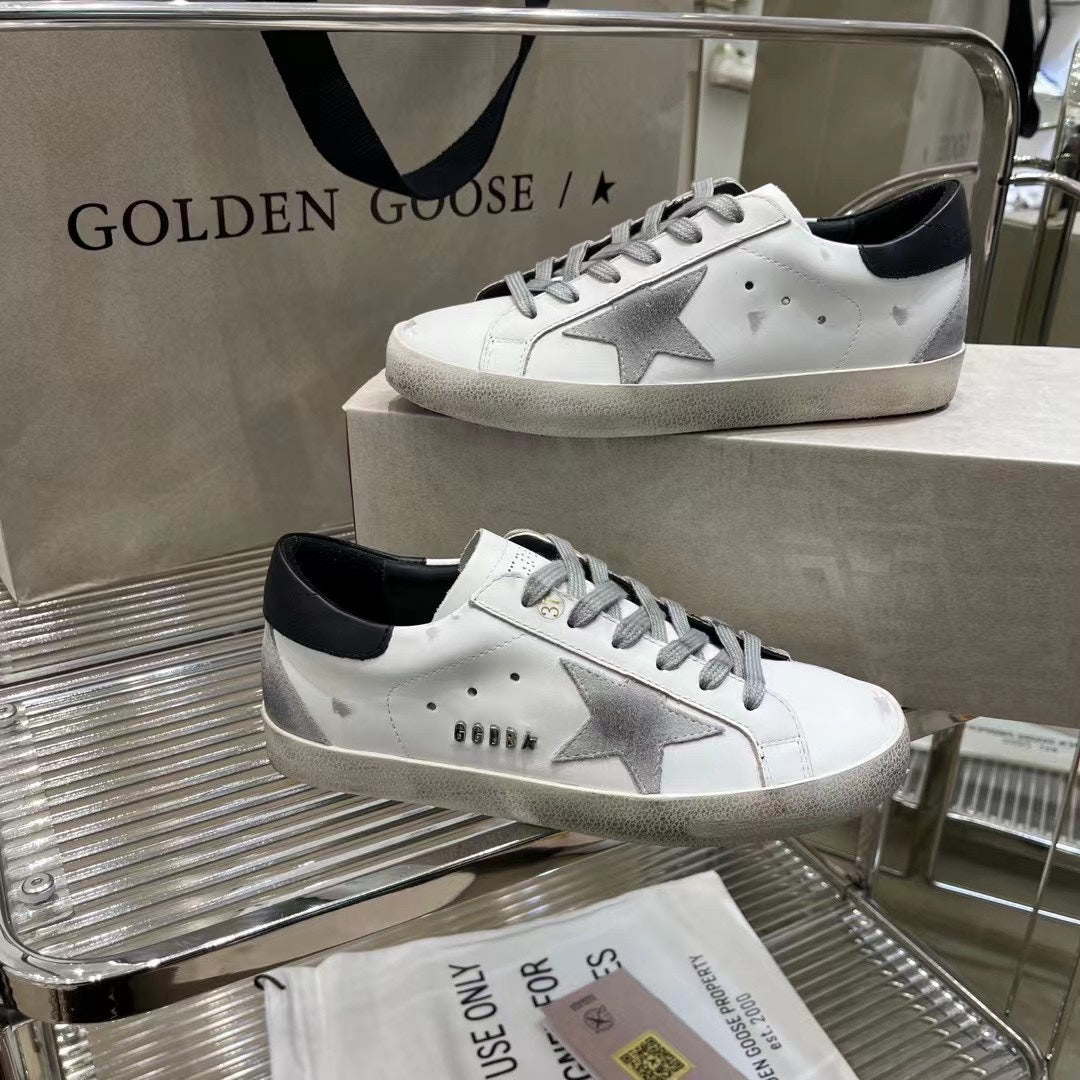 Golden Goose Vintage Distressed Sneakers #323