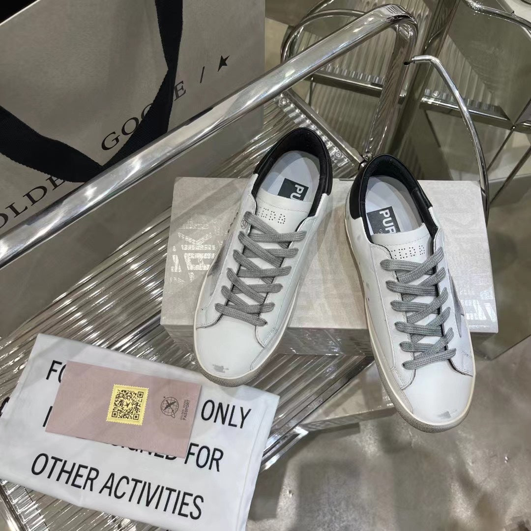 Golden Goose Vintage Distressed Sneakers #323