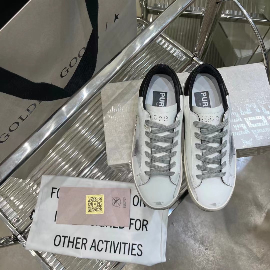 Golden Goose Vintage Distressed Sneakers #323