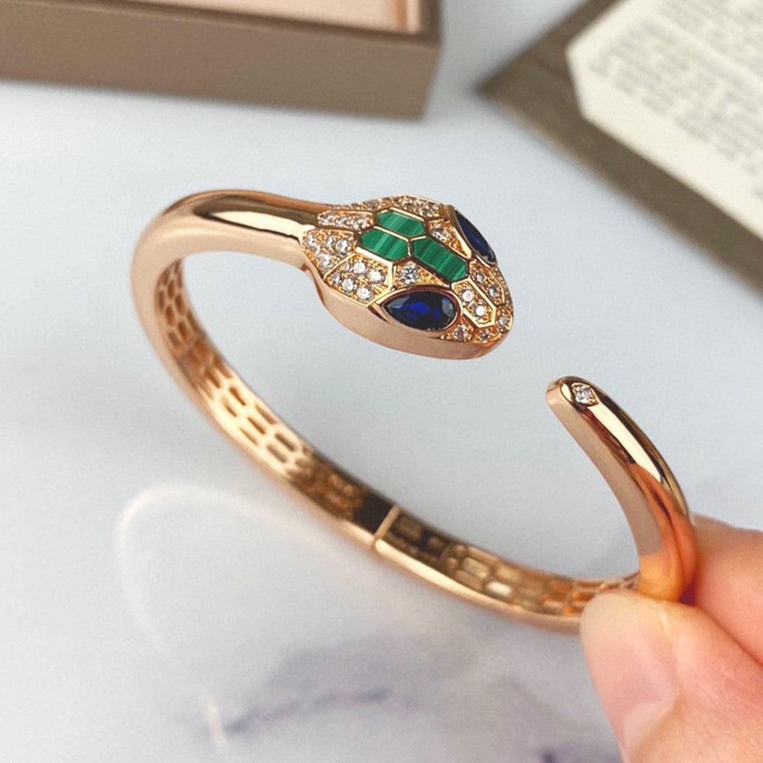BVLGARI 925 Silver Gold-Plated Bracelet