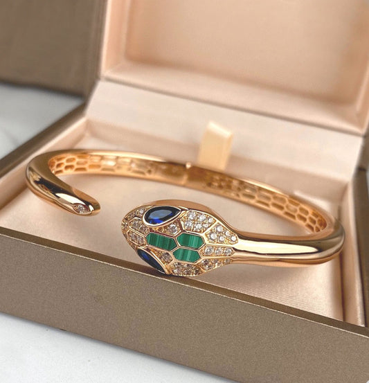 BVLGARI 925 Silver Gold-Plated Bracelet