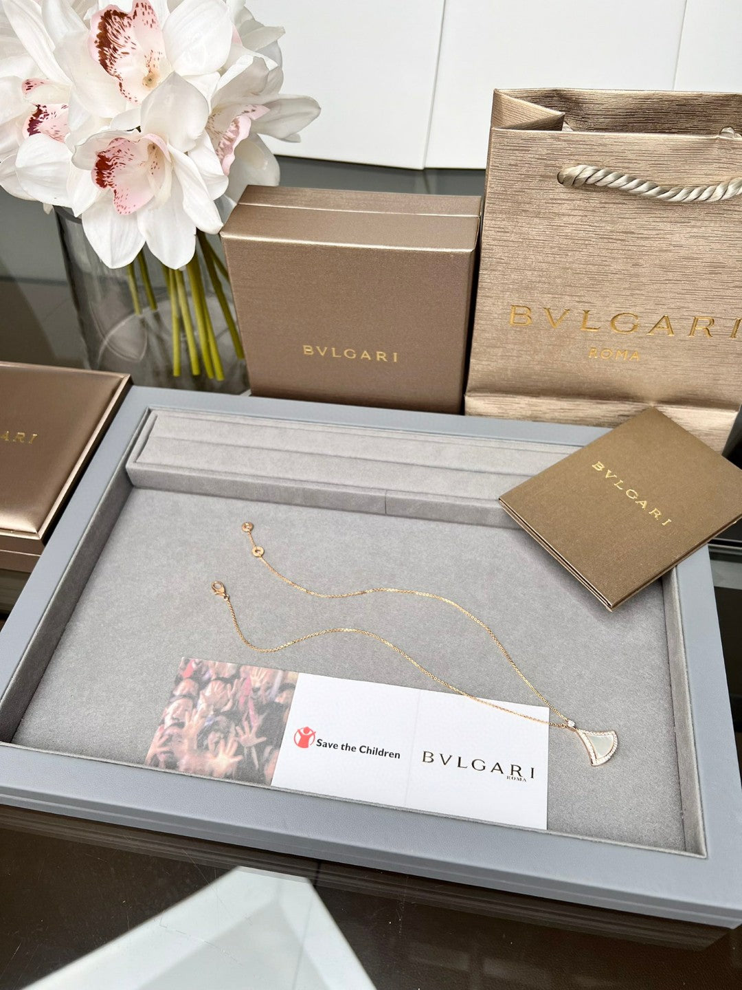 BVLGARI Pearl Gold-Plated Necklace