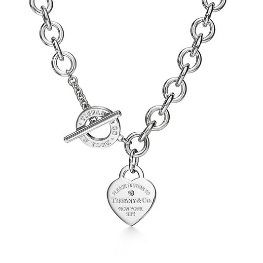 Tiffany & Co. 925 Silver Heart Necklace