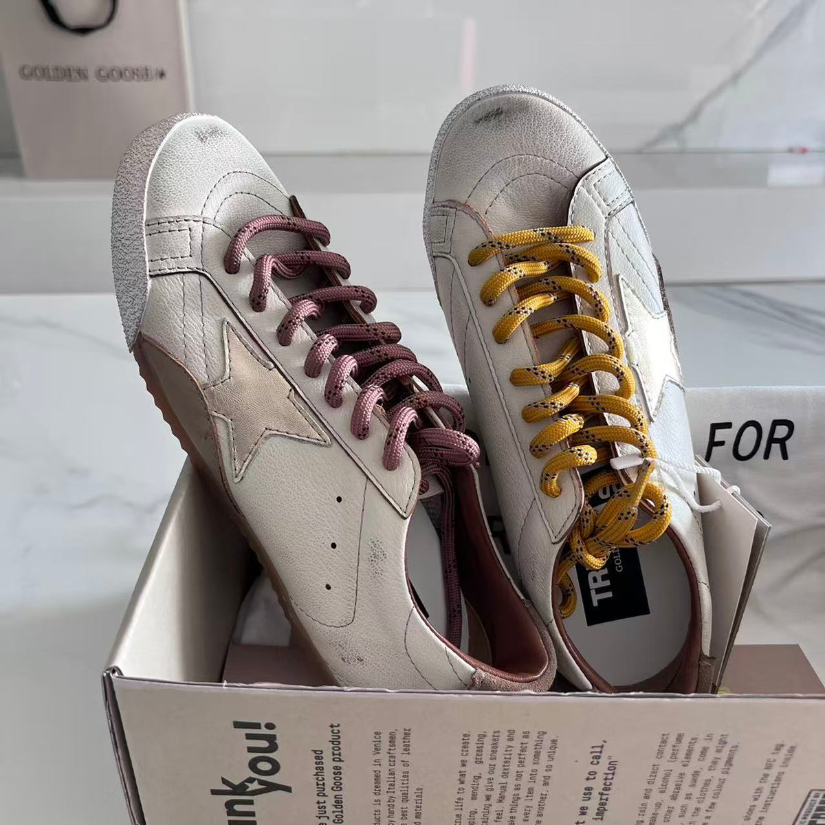 Golden Goose Vintage Distressed Sneakers #173