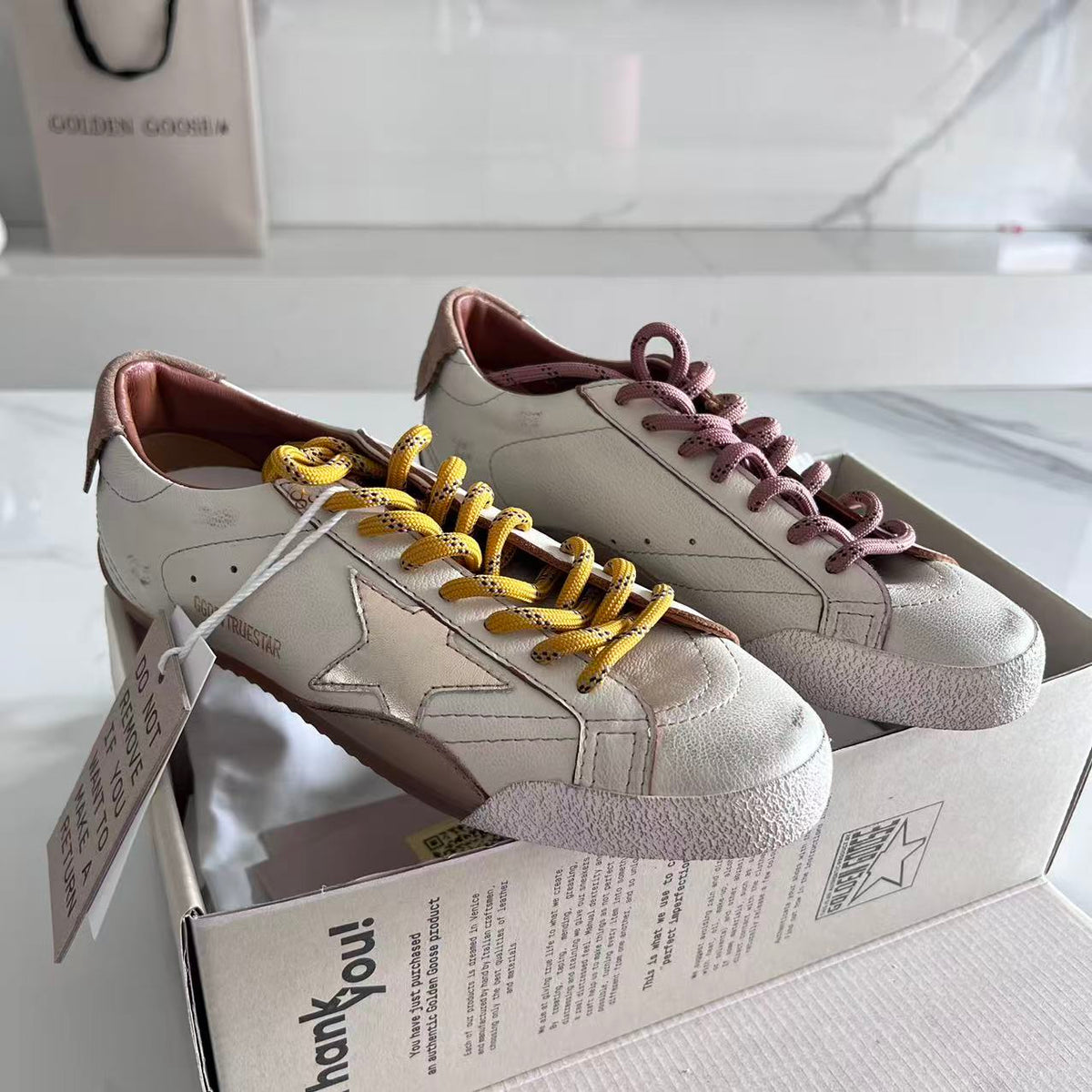 Golden Goose Vintage Distressed Sneakers #173