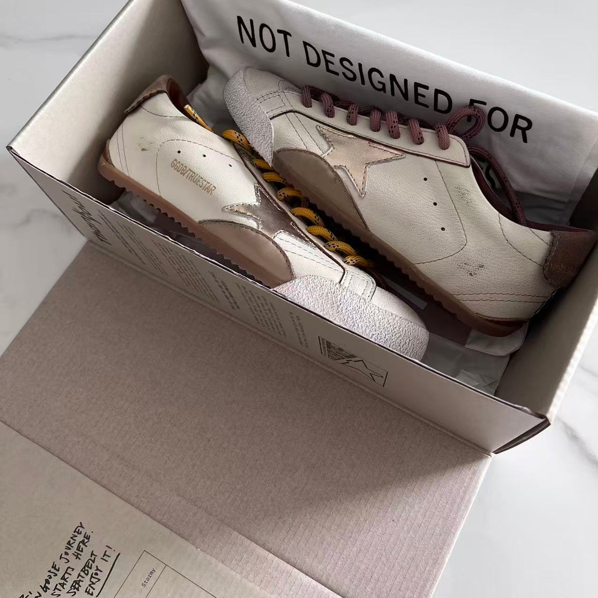 Golden Goose Vintage Distressed Sneakers #173