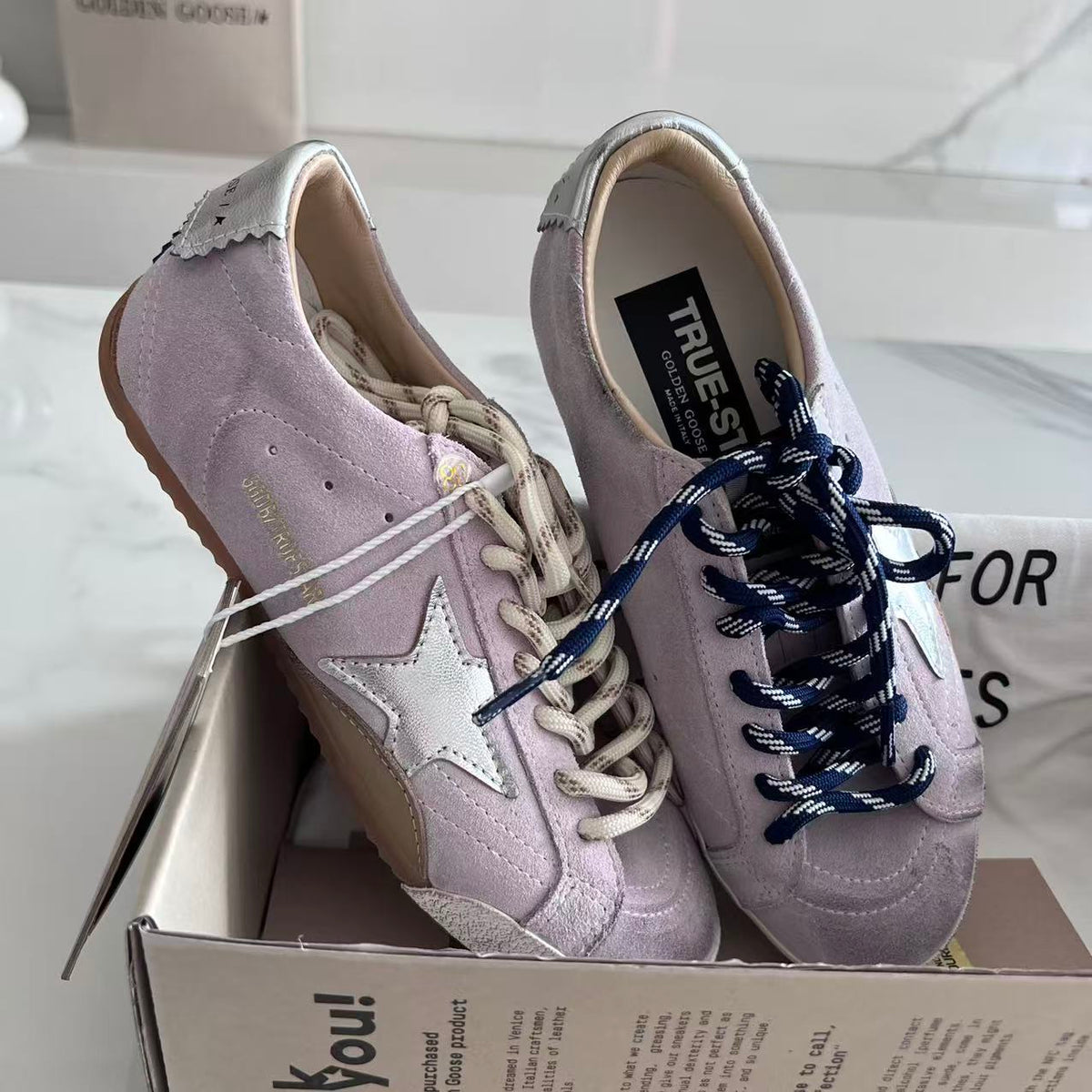 Golden Goose Vintage Distressed Sneakers #122