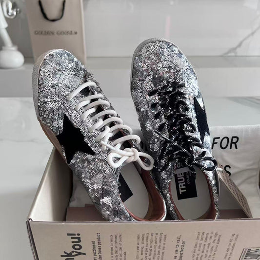 Golden Goose Vintage Distressed Sneakers #145