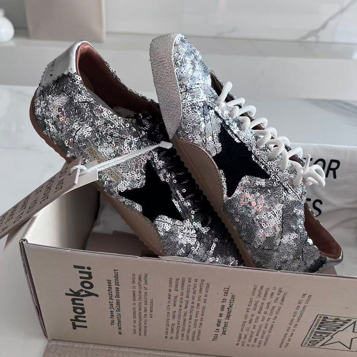 Golden Goose Vintage Distressed Sneakers #145