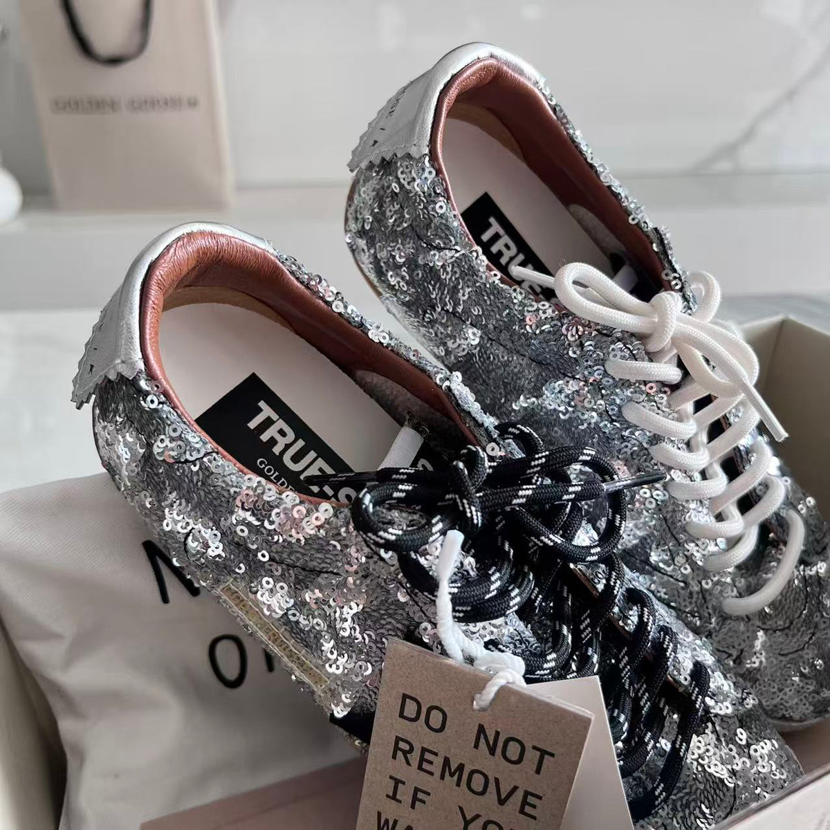 Golden Goose Vintage Distressed Sneakers #145