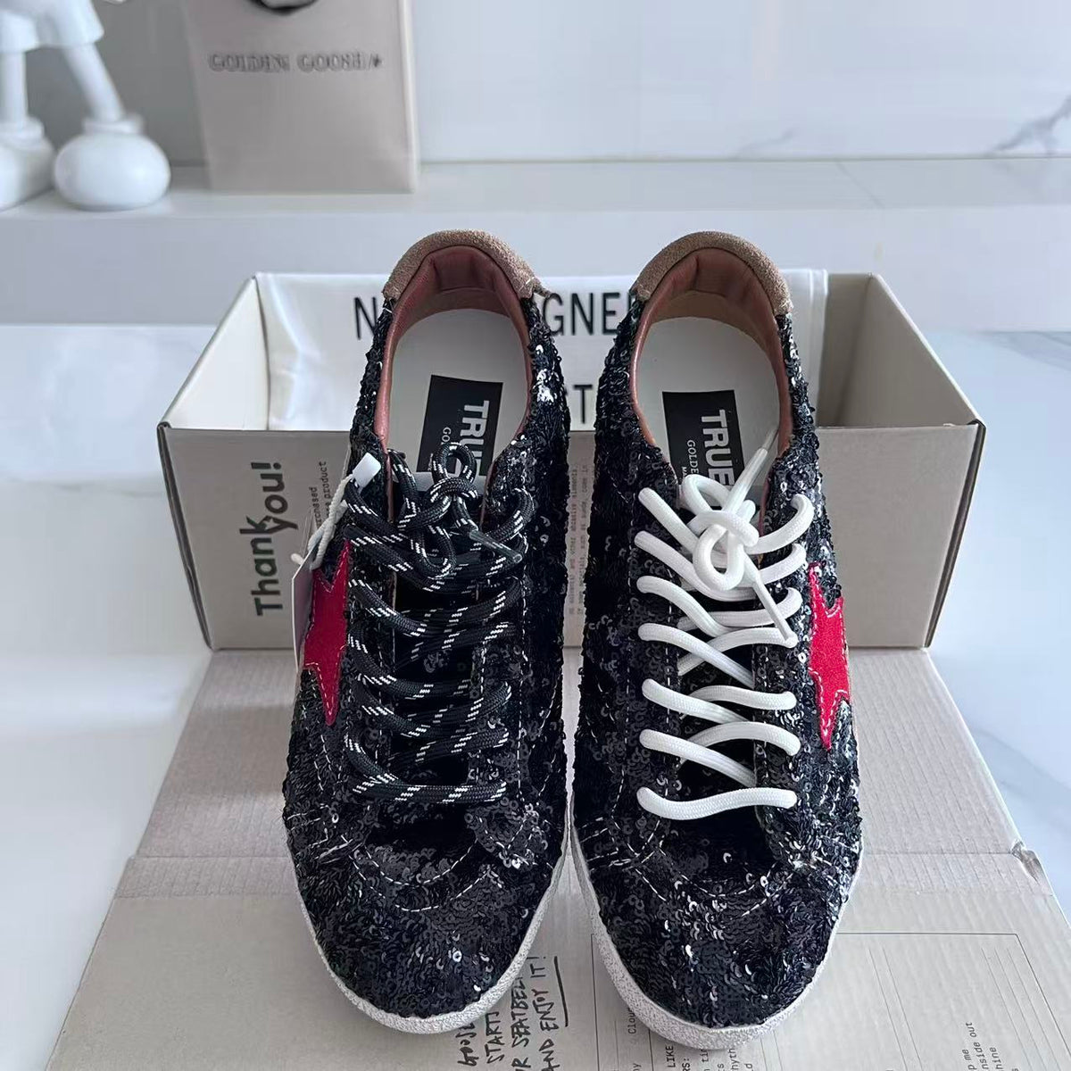 Golden Goose Vintage Distressed Sneakers #057