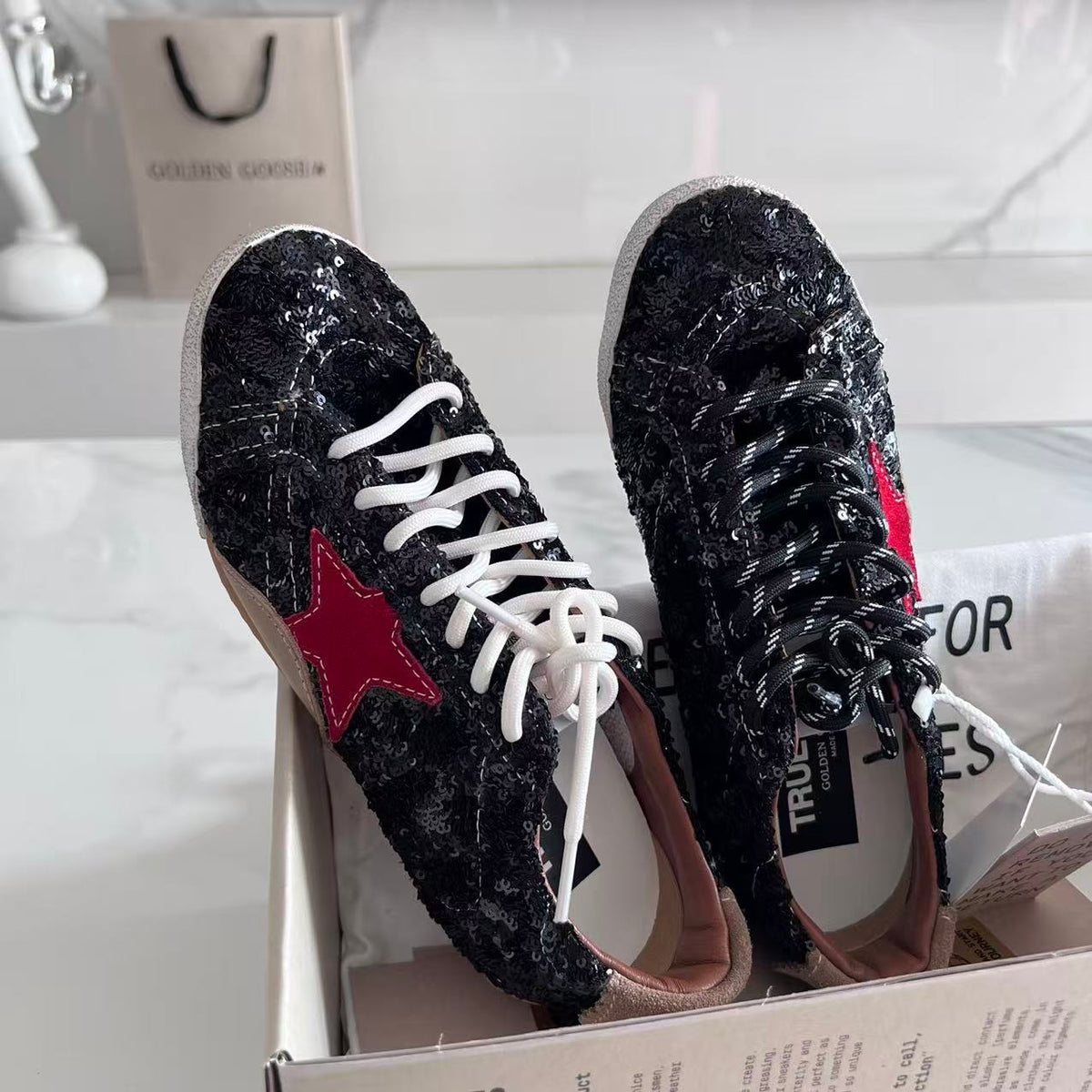 Golden Goose Vintage Distressed Sneakers #057