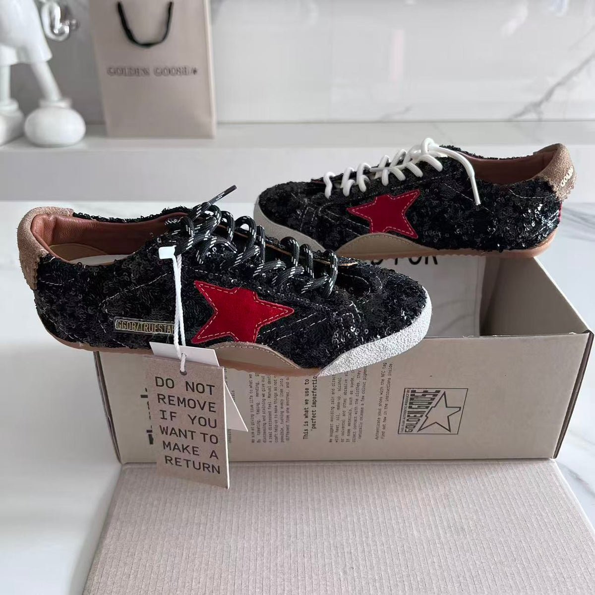 Golden Goose Vintage Distressed Sneakers #057