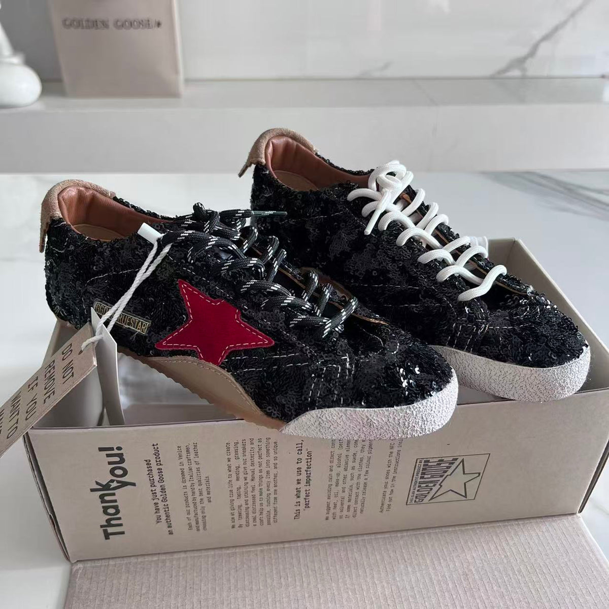 Golden Goose Vintage Distressed Sneakers #057